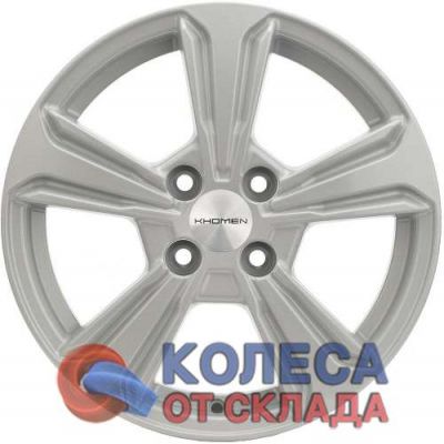 Khomen Wheels KHW1502 6x15/4x100 D54,1 ЕТ48 F-Silver в г. Стерлитамак.