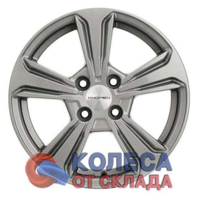 Khomen Wheels KHW1502 6x15/4x100 D54,1 ЕТ45 Gray в г. Стерлитамак.