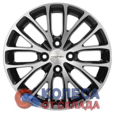Khomen Wheels KHW1506 6x15/4x100 D60,1 ЕТ40 Black-FP в г. Стерлитамак.