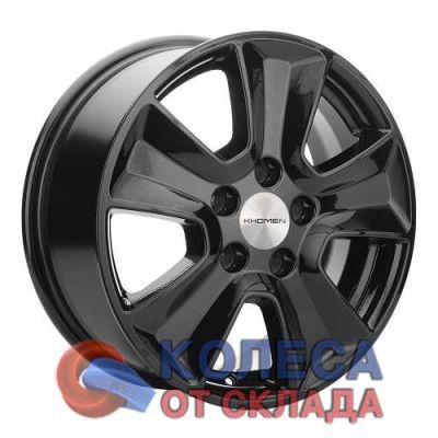 Khomen Wheels KHW1601 6,5x16/5x114.3 D66,1 ЕТ50 Black в г. Стерлитамак.