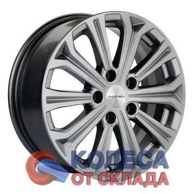 Khomen Wheels KHW1610 6,5x16/5x114.3 D67,1 ЕТ41 Gray в г. Стерлитамак.