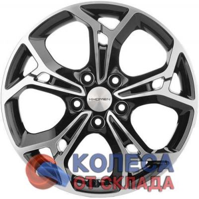 Khomen Wheels KHW1702 7x17/5x108 D65,1 ЕТ43 Black-FP в г. Стерлитамак.