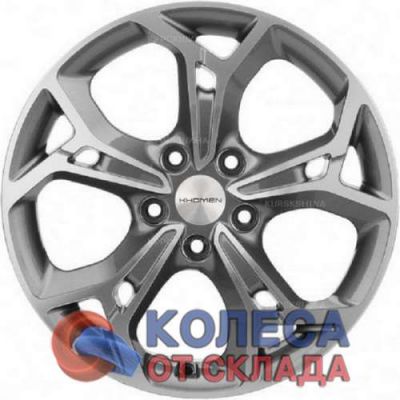 Khomen Wheels KHW1702 7x17/5x114.3 D66,5 ЕТ37 Gray-FP в г. Стерлитамак.