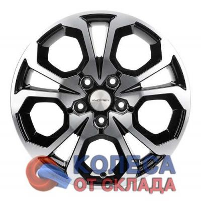 Khomen Wheels KHW1711 6,5x17/5x108 D65,1 ЕТ43 Black-FP в г. Стерлитамак.