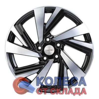 Khomen Wheels KHW1801 7,5x18/5x114.3 D67,1 ЕТ50 Black-FP в г. Стерлитамак.