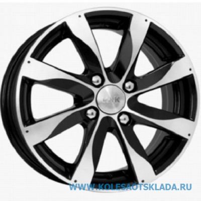КиК Джемини 5,5x14/4x100 D56,6 ЕТ49 Алмаз Черный в г. Стерлитамак.