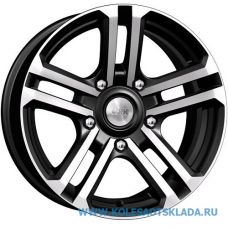 КиК Палладика 7x16/5x139.7 D110,1 ЕТ5 Алмаз Черный